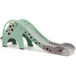 Juego infantil 3 en 1 con tobogán y aro de baloncesto - Verde