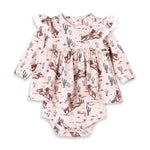 Body con falda de bambú estilo occidental para niña Prairie Princess