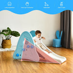 Tobogán infantil independiente para interiores, primer juego de escalada para niños y niñas - Azul