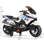 Moto eléctrica infantil de 12 V - Blanca