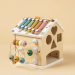 Cubo de actividades Tiny Land® Cottage - Morandi