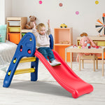Tobogán infantil plegable de plástico de 2 peldaños