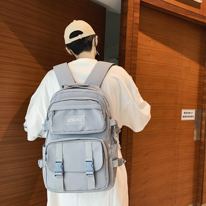 Mochila Campus de gran capacidad para hombre y mujer, nueva y moderna mini mochila de lona para mujeres y niñas, bolso de hombro antirrobo y mochila escolar para adolescentes.