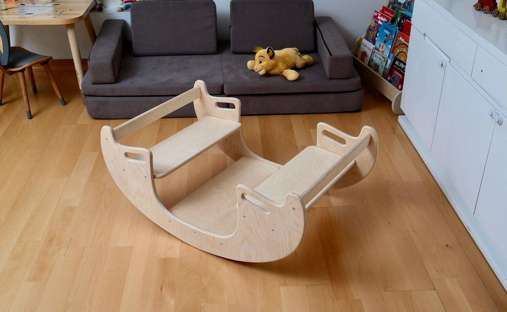 Juego de mesa y silla de madera Montessori 2 en 1