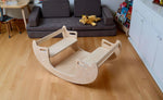 Juego de mesa y silla de madera Montessori 2 en 1