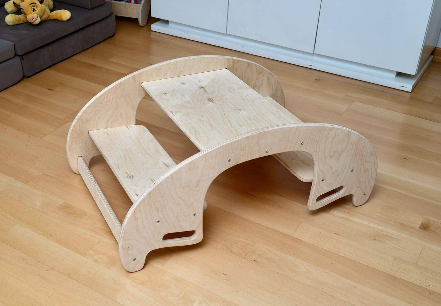 Juego de mesa y silla de madera Montessori 2 en 1