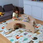Juego de mesa y silla de madera Montessori 2 en 1