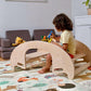 Juego de mesa y silla de madera Montessori 2 en 1