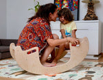 Juego de mesa y silla de madera Montessori 2 en 1