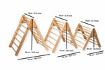 Juego de trepadores triangulares Montessori de 3 tamaños | Zona de juegos infantil de interior