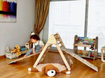 Juego de trepadores triangulares Montessori de 3 tamaños | Zona de juegos infantil de interior