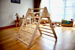 Juego de trepadores triangulares Montessori de 3 tamaños | Zona de juegos infantil de interior