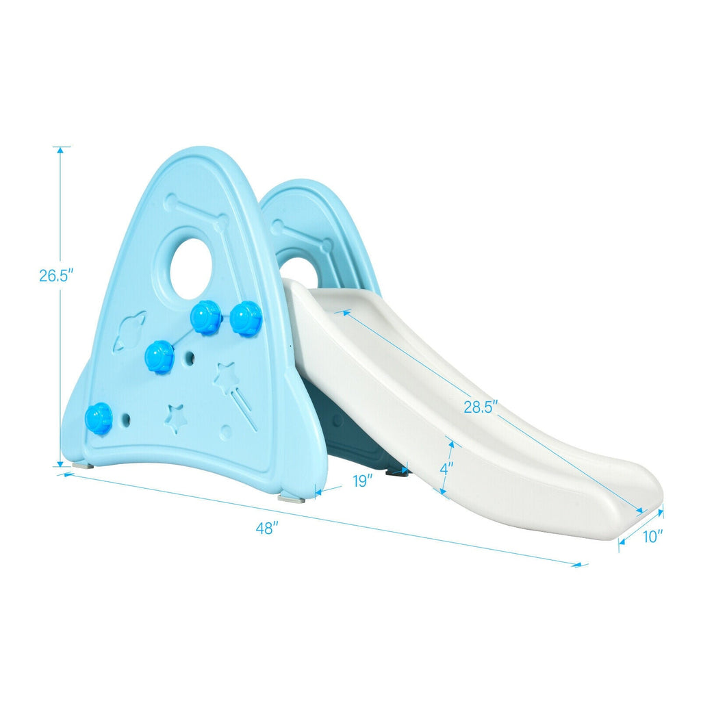 Tobogán infantil independiente para interiores, primer juego de escalada para niños y niñas - Azul