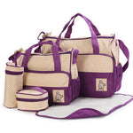 Conjuntos de bolsos para pañales de bebé para mamá, portabiberones, cochecito de bebé, bolsos para pañales de maternidad