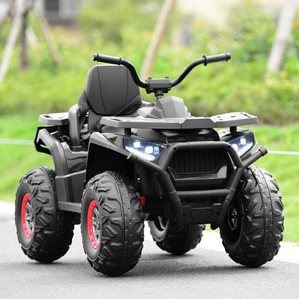 Quad eléctrico infantil de 12 V con MP3 y luces LED - Negro