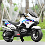 Moto eléctrica infantil de 12 V - Blanca