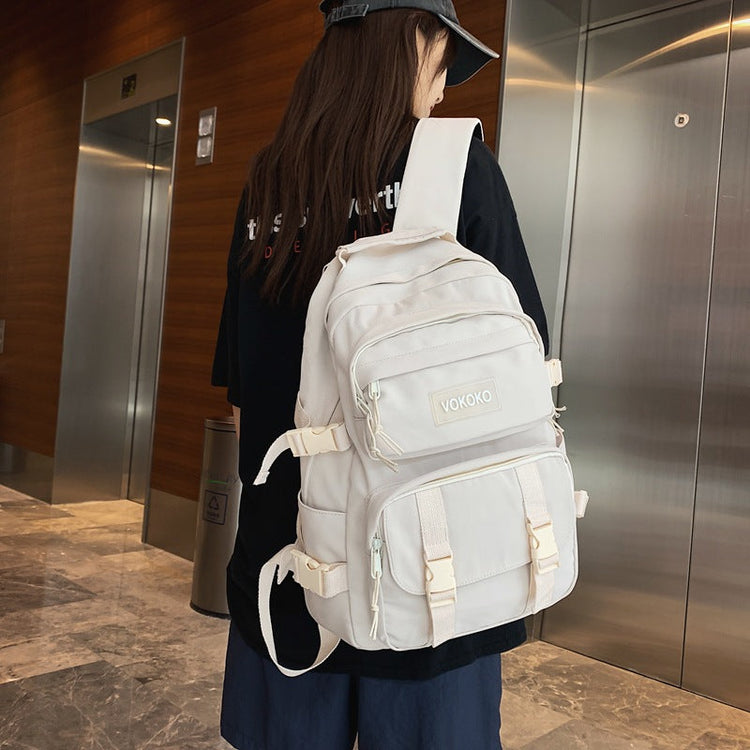 Mochila Campus de gran capacidad para hombre y mujer, nueva y moderna mini mochila de lona para mujeres y niñas, bolso de hombro antirrobo y mochila escolar para adolescentes.