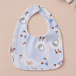 Babero impermeable en forma de U de algodón puro para bebés