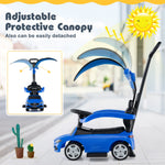 Cochecito 3 en 1 para montar y empujar, con licencia de Mercedes-Benz, con toldo, color azul.