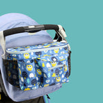 Organizador para cochecito de bebé, bolsa de almacenamiento para recién nacidos, ajustable, multifunción, para viajes, con portabotellas.