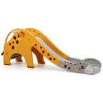 Juego infantil 3 en 1 con tobogán y aro de baloncesto - Amarillo