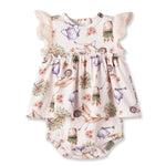 Body con falda Sweet Garden – Conjunto de bebé de bambú