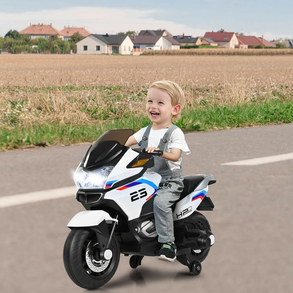 Moto eléctrica infantil de 12 V - Blanca