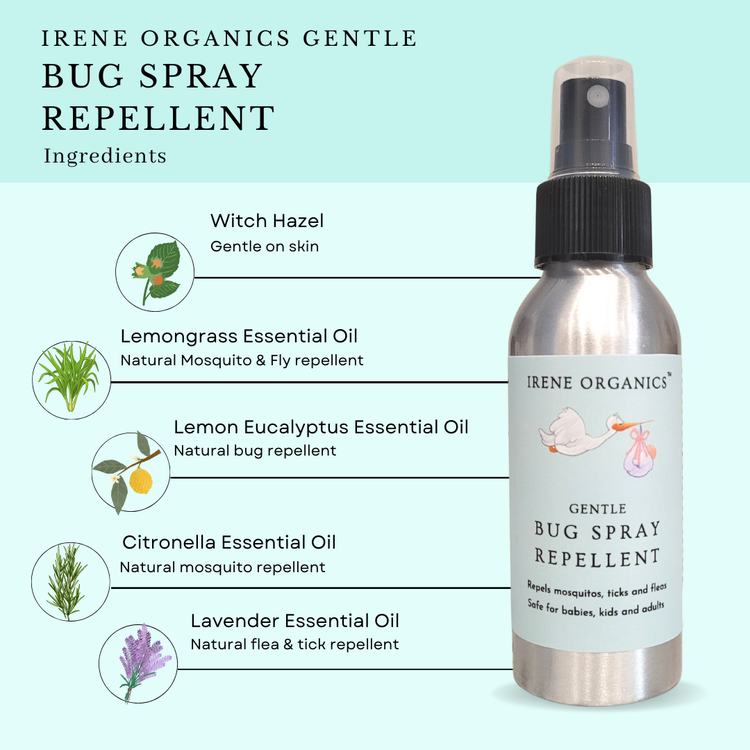 Repelente de insectos en aerosol suave para bebés