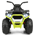 Quad eléctrico infantil de 12 V con MP3 y luces LED (blanco)