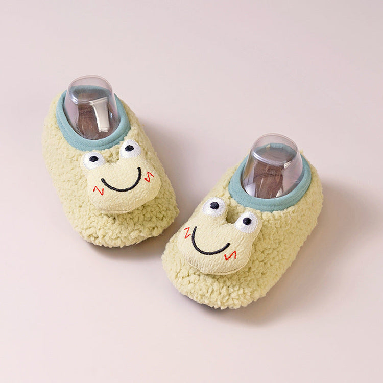Calcetines antideslizantes para niños, cálidos, con forro polar y extra gruesos, perfectos como el primer par de zapatos de tu pequeño.