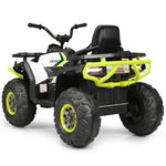 Quad eléctrico infantil de 12 V con MP3 y luces LED (blanco)
