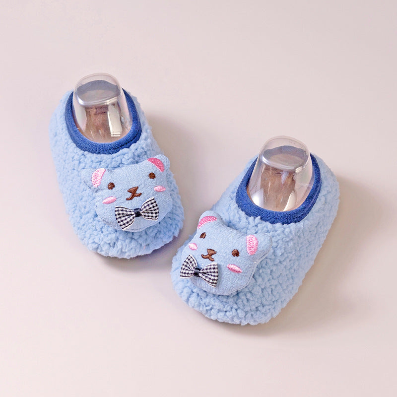 Calcetines antideslizantes para niños, cálidos, con forro polar y extra gruesos, perfectos como el primer par de zapatos de tu pequeño.
