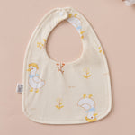 Babero impermeable en forma de U de algodón puro para bebés