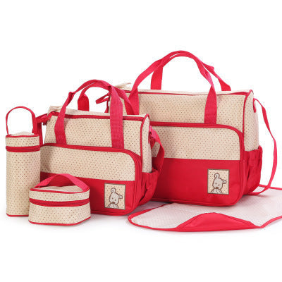 Conjuntos de bolsos para pañales de bebé para mamá, portabiberones, cochecito de bebé, bolsos para pañales de maternidad