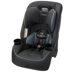 Silla de coche convertible todo en uno Cosco Easy Elite Slim, color gris con glifos.