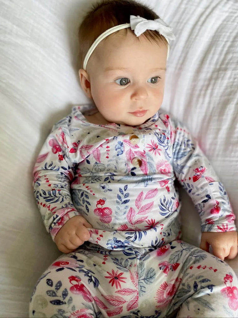 Newborn Baby Girl Coming Home Outfit – Baby Clothes Set NB–24 Months, Soft Modal Baby Outfit | Bloom