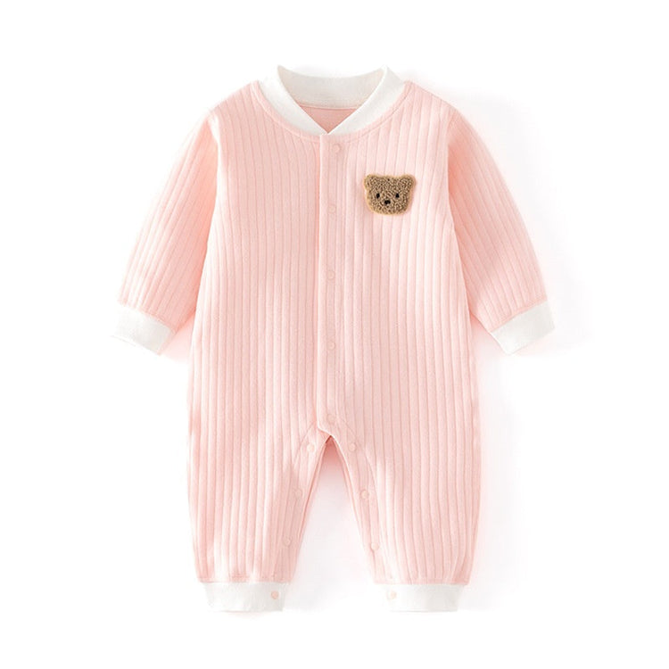 Ropa infantil Clase A Mono de algodón puro sin costuras Pijama de bebé Ropa interior de invierno Traje para gatear