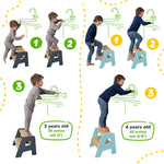 Taburete de 2 pasos para niños