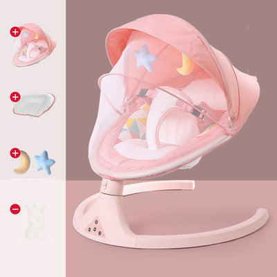 Cuna mecedora eléctrica ajustable para bebés