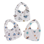 Babero impermeable en forma de U de algodón puro para bebés