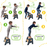 Taburete de 2 pasos para niños