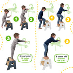 Taburete de 2 pasos para niños