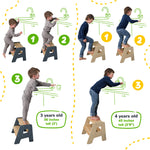 Taburete de 2 pasos para niños