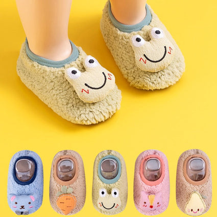 Calcetines antideslizantes para niños, cálidos, con forro polar y extra gruesos, perfectos como el primer par de zapatos de tu pequeño.