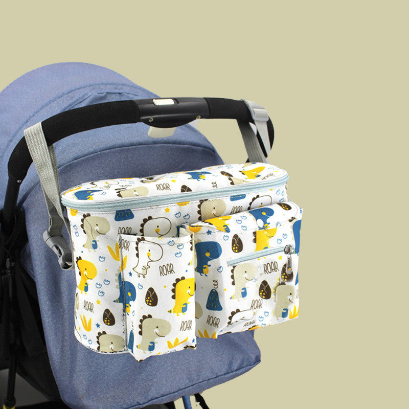 Organizador para cochecito de bebé, bolsa de almacenamiento para recién nacidos, ajustable, multifunción, para viajes, con portabotellas.