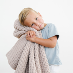 MANTAS DE PUNTO DE GOFRE PARA NIÑOS PEQUEÑOS