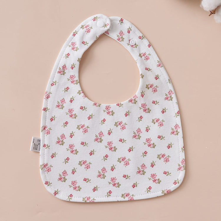 Babero impermeable en forma de U de algodón puro para bebés