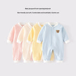 Ropa infantil Clase A Mono de algodón puro sin costuras Pijama de bebé Ropa interior de invierno Traje para gatear