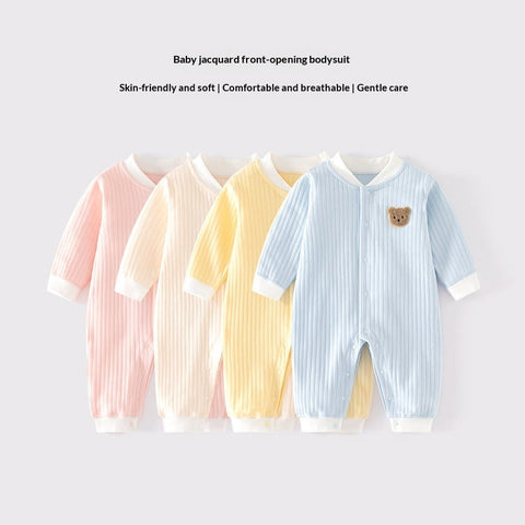 Ropa infantil Clase A Mono de algodón puro sin costuras Pijama de bebé Ropa interior de invierno Traje para gatear