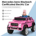 Coche eléctrico infantil Mercedes-Benz de 12 V con licencia oficial - Rosa